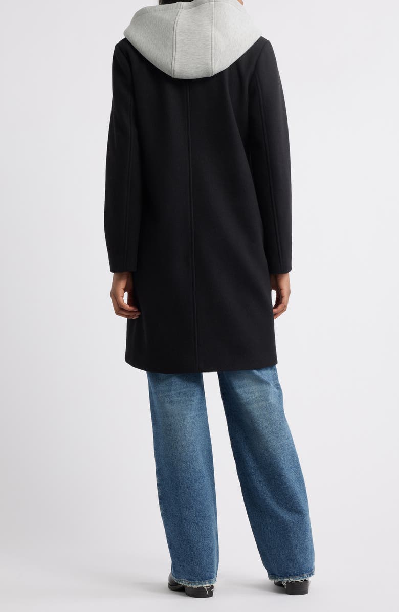 Lucky Brand Layered Hoodie Bib Coat, Alternate, color,