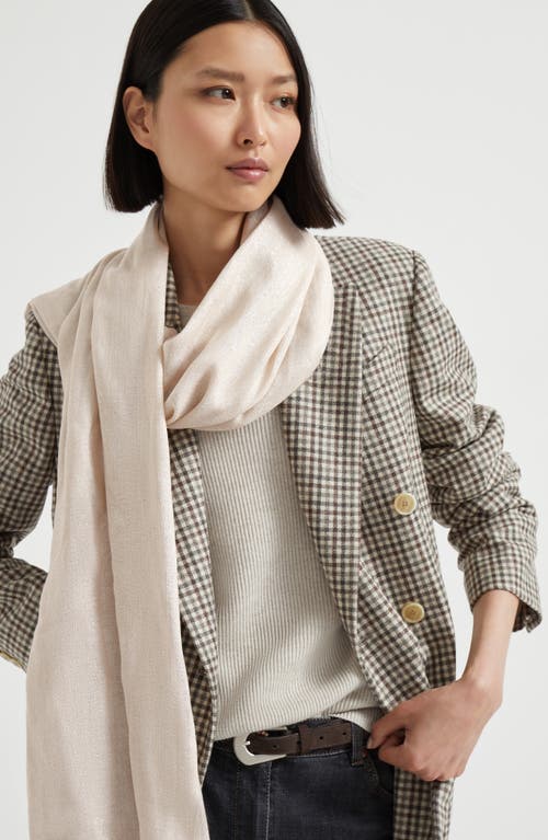 Brunello Cucinelli Fringed Cashmere-silk Blend Scarf