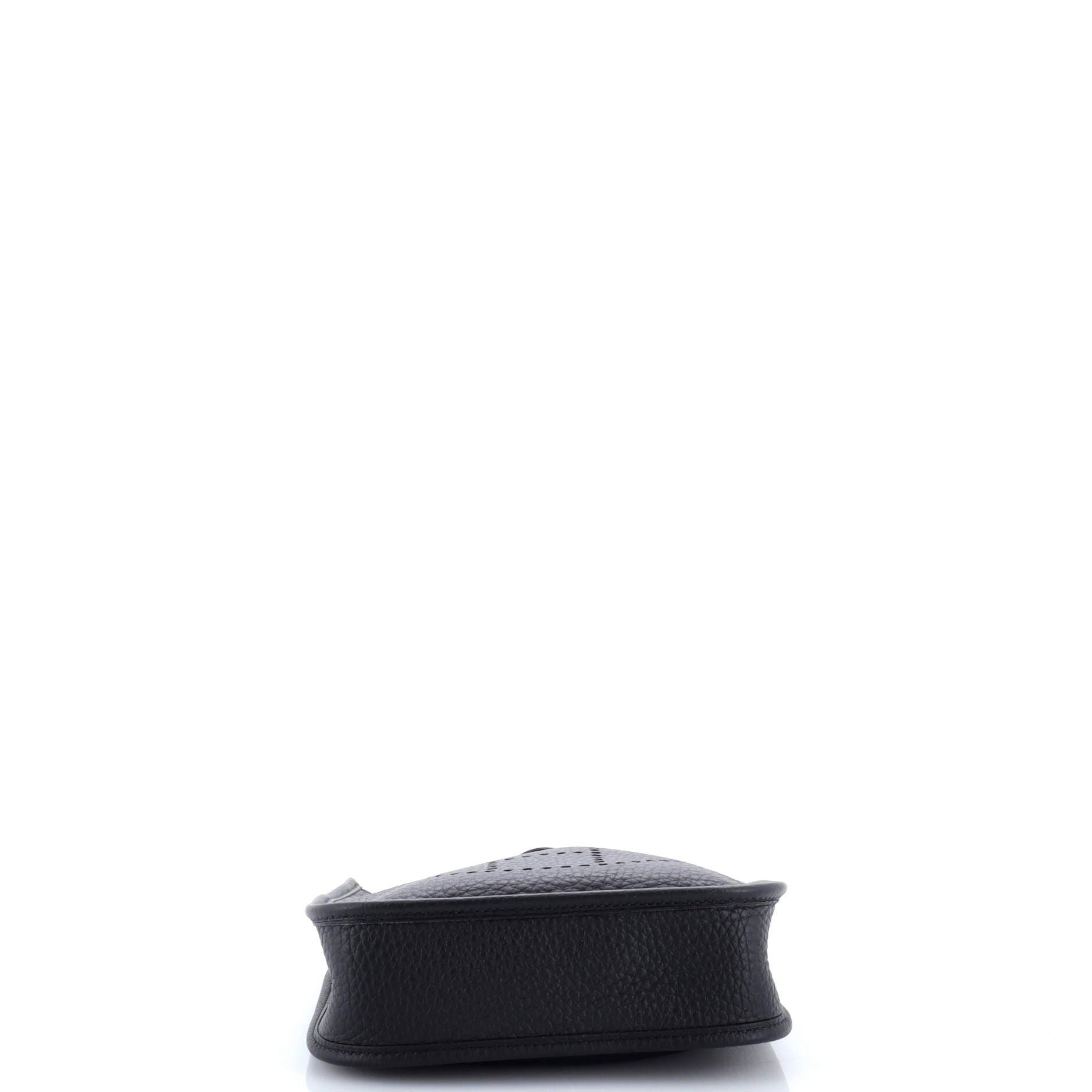 Pre-Owned Hermes Evelyne Bag Gen III Clemence TPM, Alternate, color, Noir