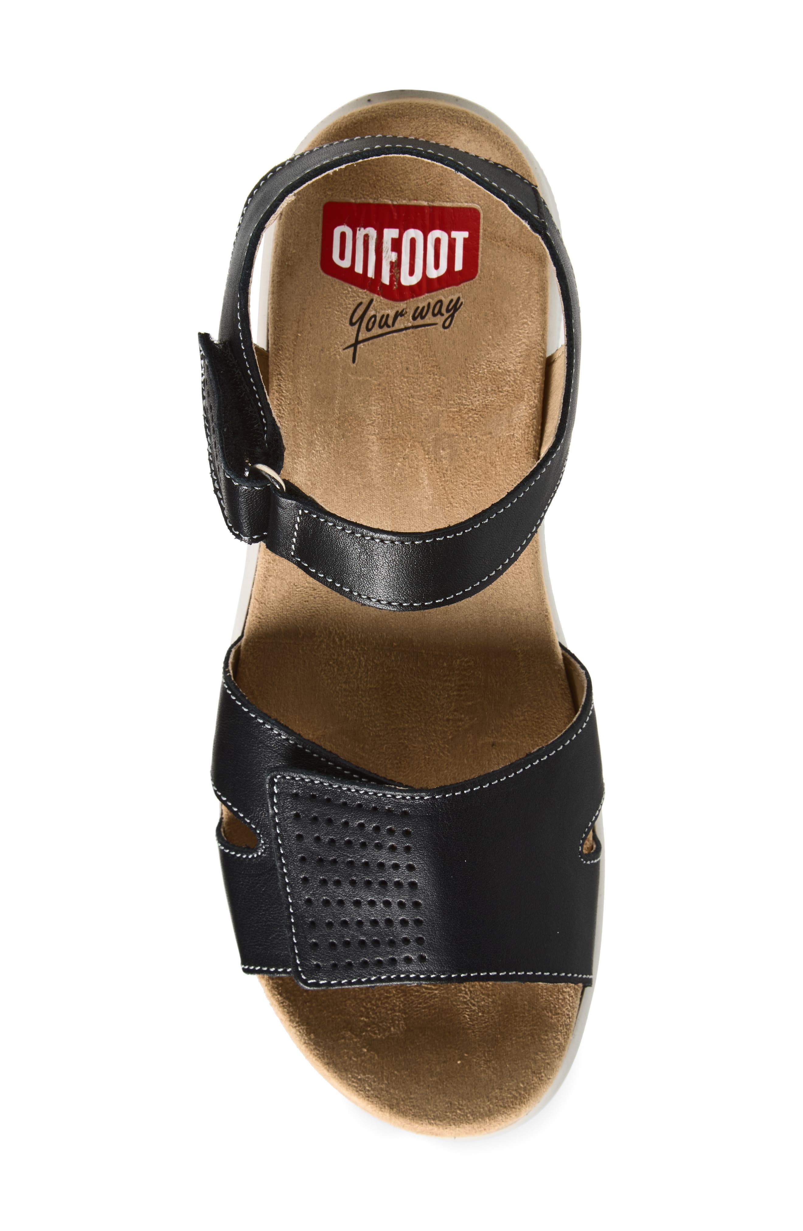 On Foot Marta Sandal, Alternate, color, Napa Negro