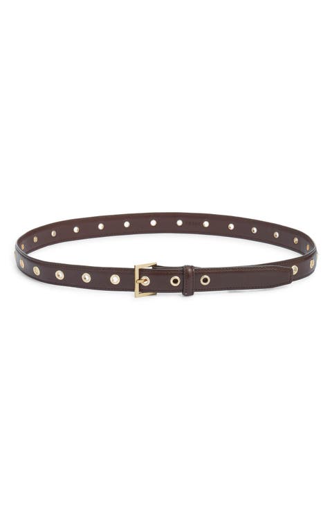 The Eyelet Leather Belt