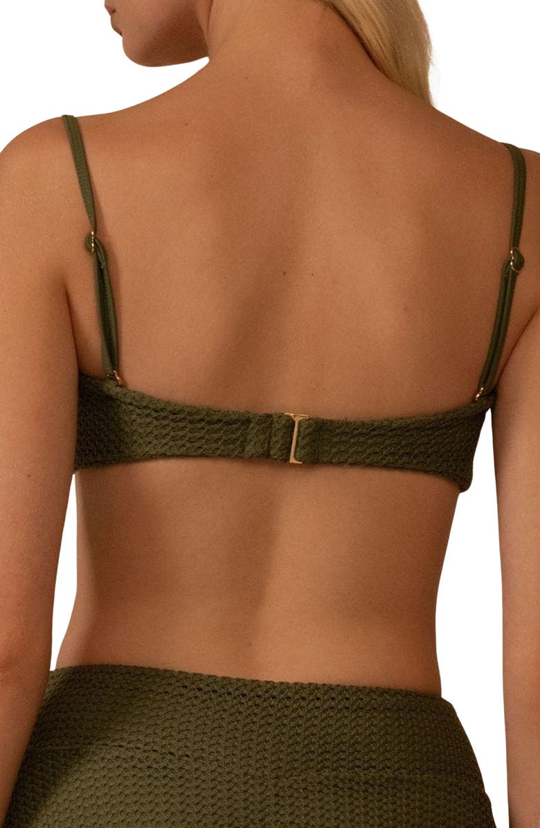 MONTCE Olive Summer Bikini Top, Alternate, color, Olive Crochet