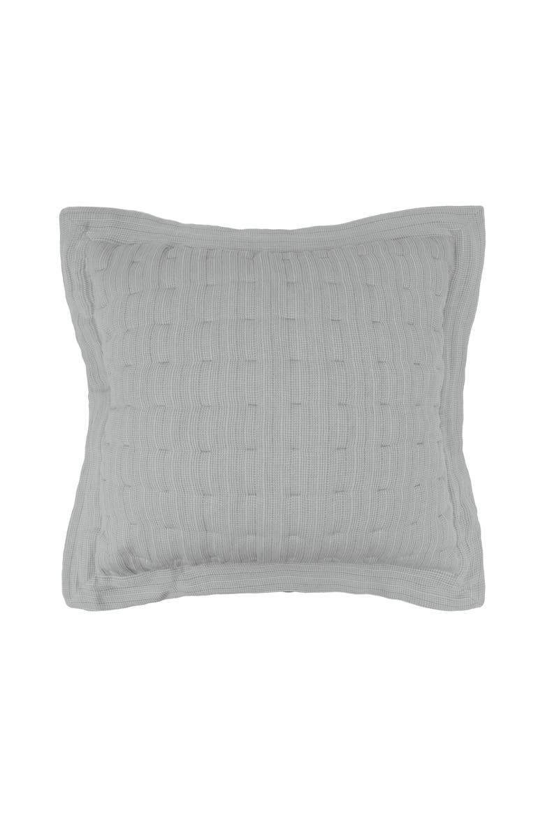 Danette Shale Premium Cotton Euro Sham 26" x 26", Main, color, Grey