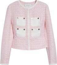 Giambattista Valli Bouclé Tweed Crop Jacket