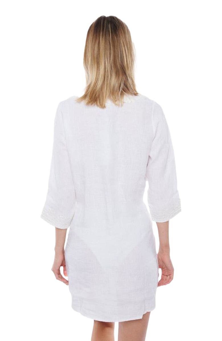 Calypso St. Barth Cara Tunic, Alternate, color, White