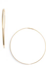 LANA Flat Magic 14K Gold Medium Hoop Earrings