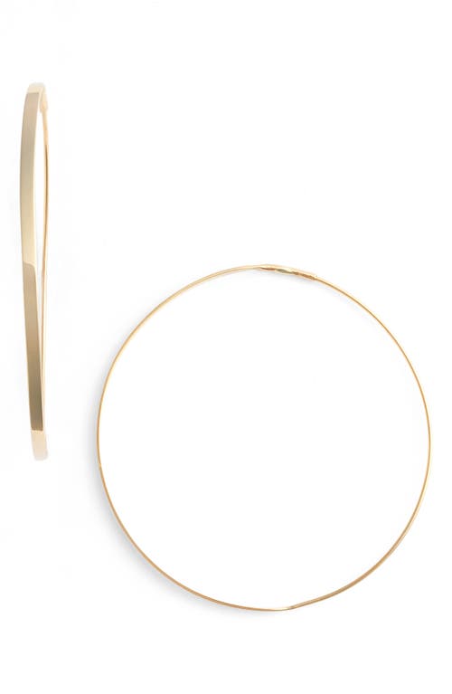 Lana Jewelry 'Flat Magic' Medium Hoop Earrings in Yellow Gold at Nordstrom