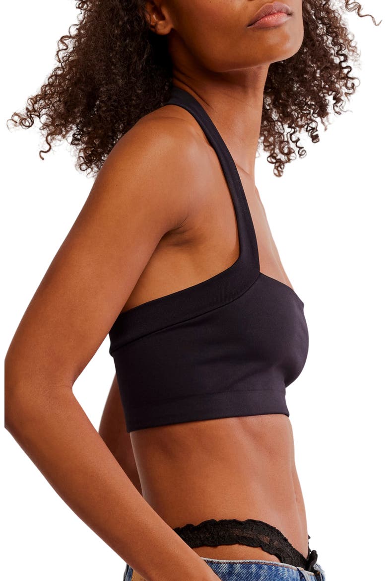 Margo Seamless Halter Bralette, Alternate, color, BLACK