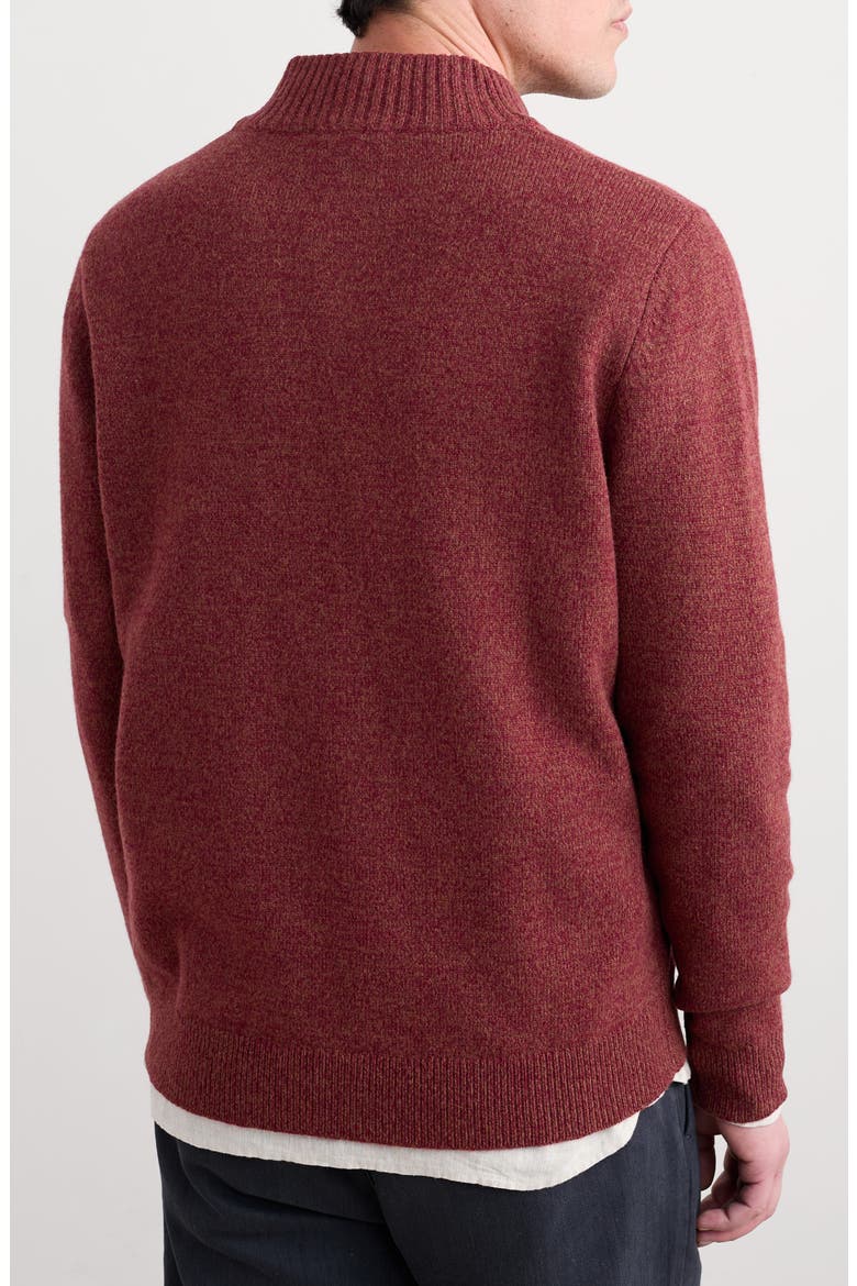 Reefpoint Lambswool Blend Half-Zip Sweater, Alternate, color, CONKER