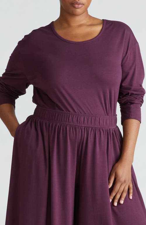 Universal Standard Soltea Lounge Top in Acai 