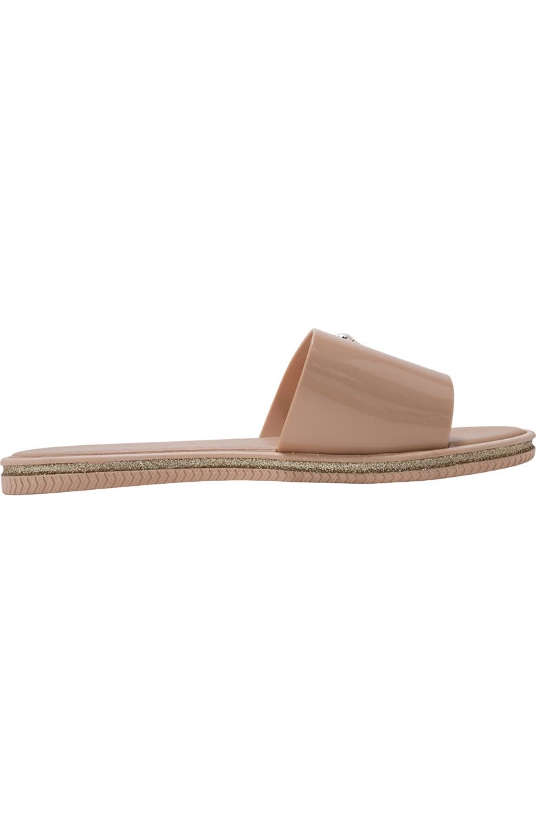 bebe Charm Slide Sandal, Alternate, color, Tan