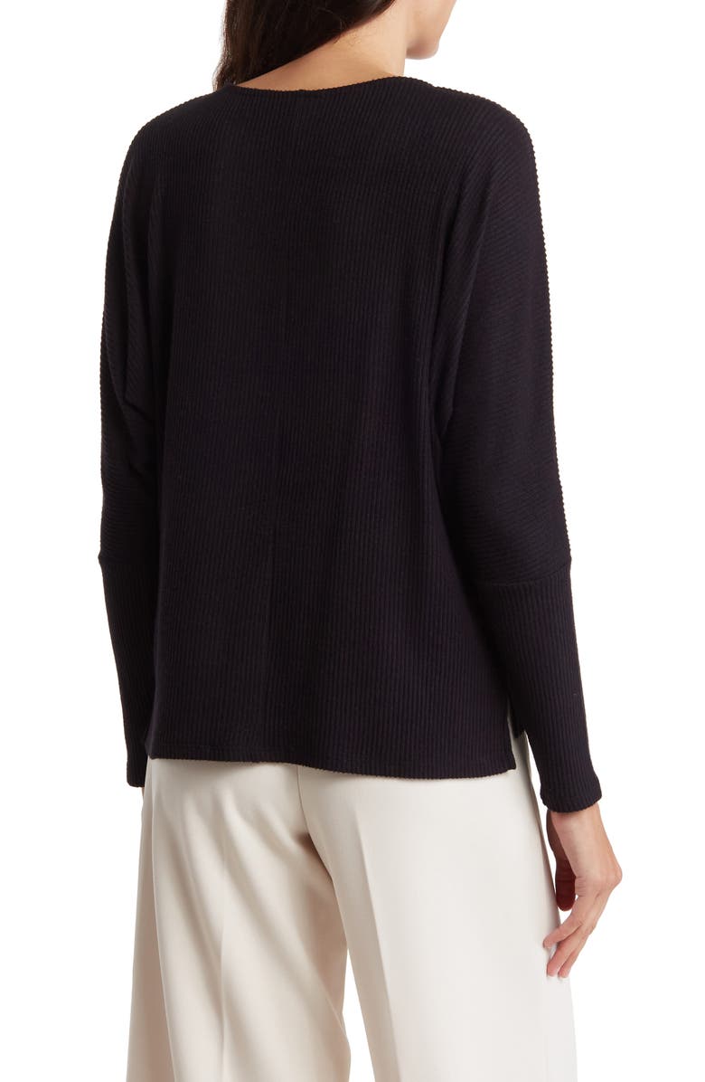 Bobeau Dolman Long Sleeve Ribbed T-Shirt, Alternate, color, 