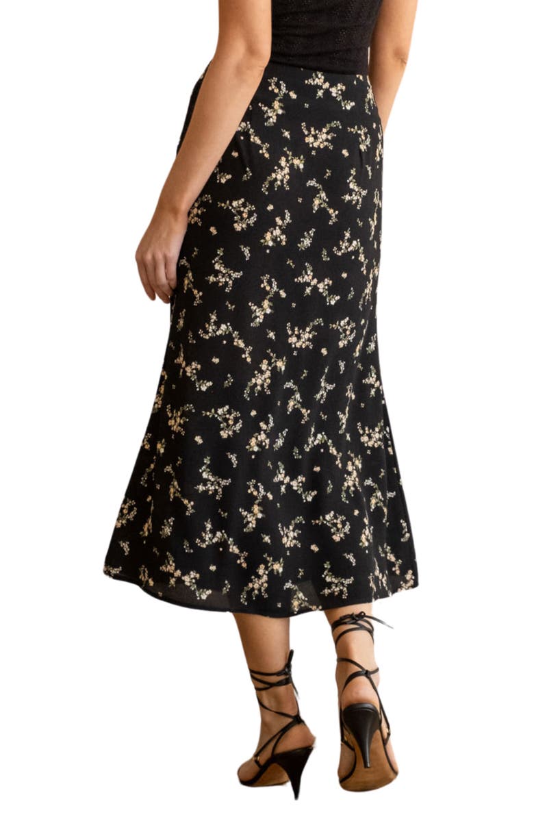 JLUXLABEL Floral Print Midi Skirt, Alternate, color,