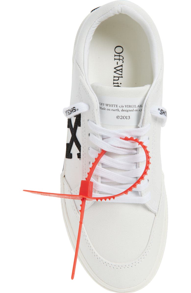 Off-White Vulcanized Low Sneaker, Alternate, color, White - Black