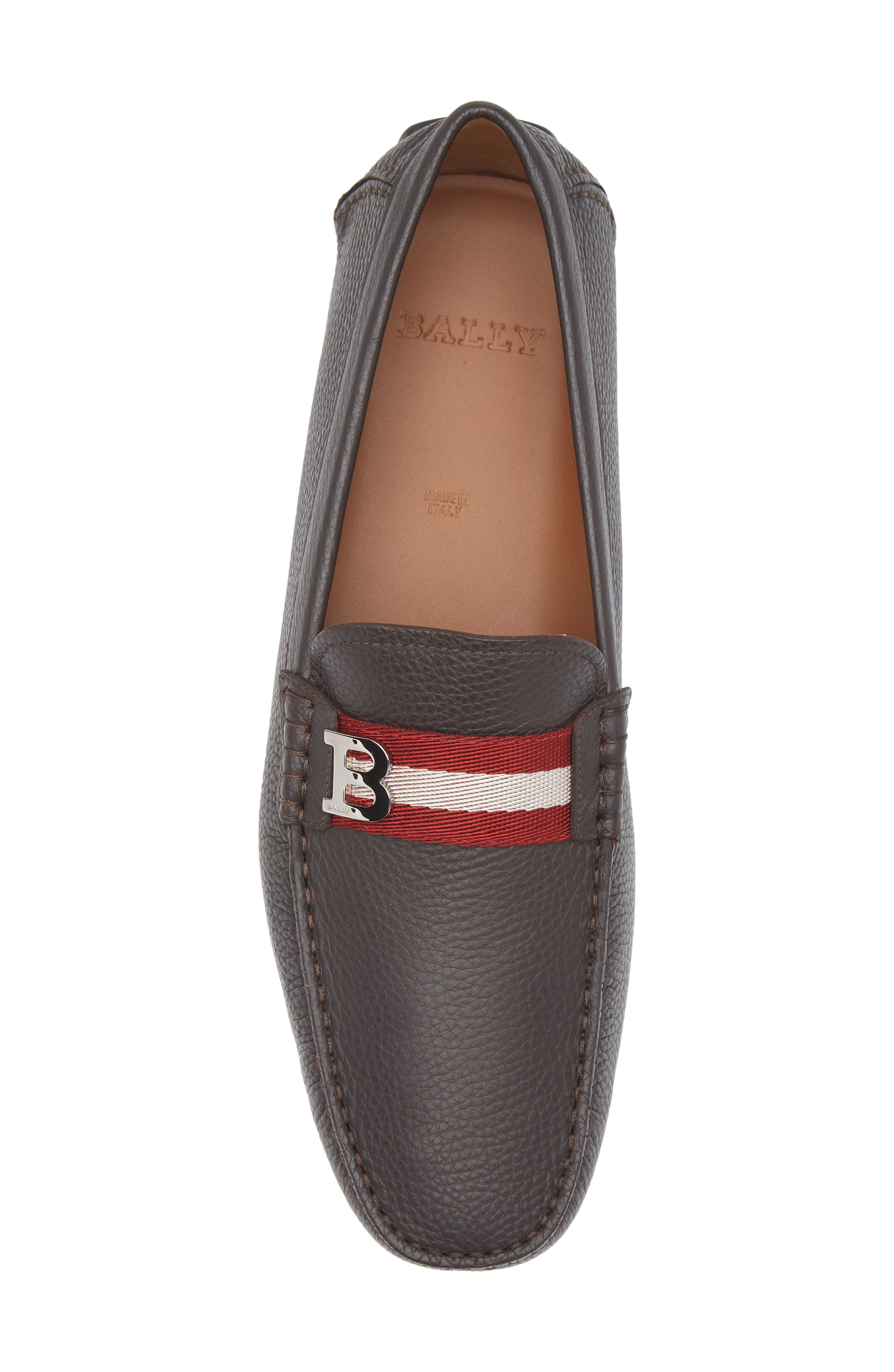 Bally Wiliam Driving Loafer, Alternate, color, Chocolate