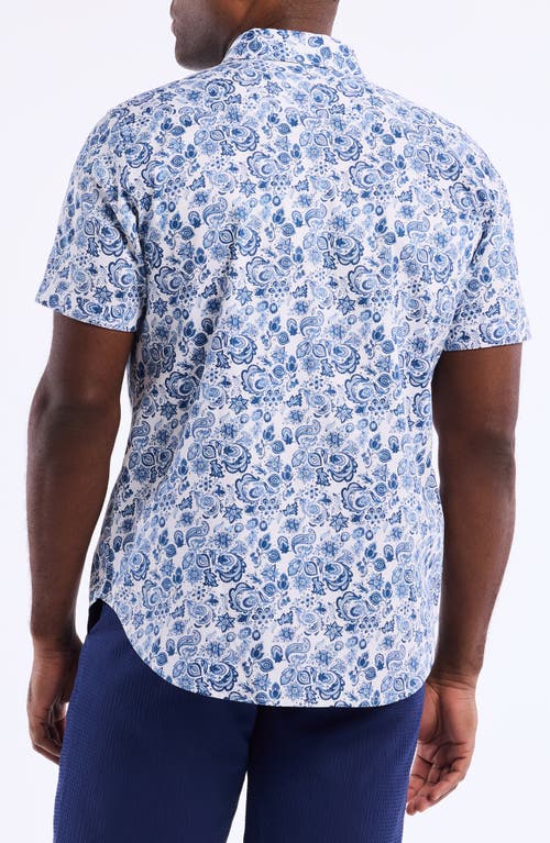 Robert Graham Lamton Short Sleeve Cotton Button-up Shirt