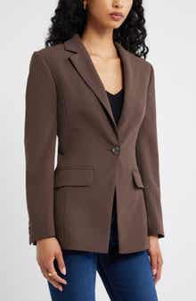 Curator Crepe Fitted Blazer