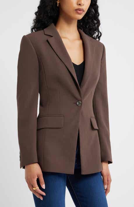 Curator Crepe Fitted Blazer