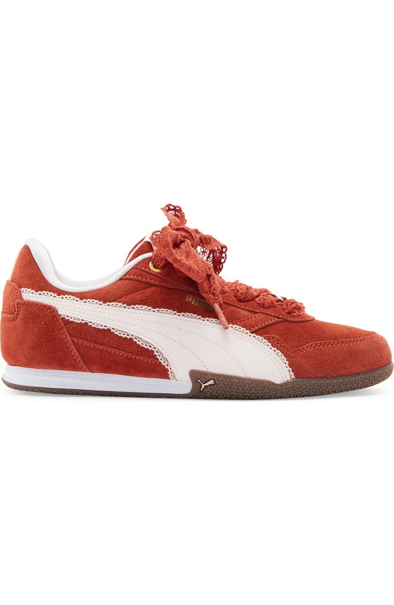 PUMA Bella Donna Romantic Sneaker, Alternate, color, Bordeaux Red/ Jasmine / Gold
