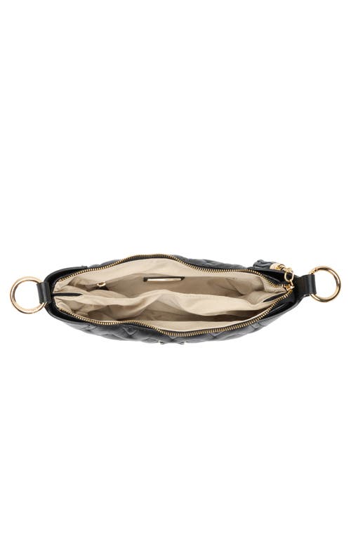 Valentino By Mario Valentino Sabrine Diamond Quilted Shoulder Bag In Black