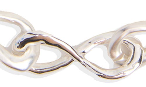 Saachi Infinity Link Collar Necklace In Silver