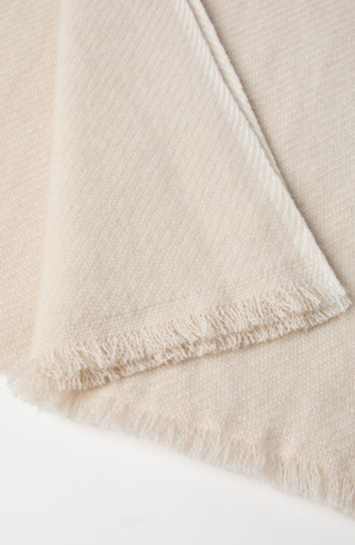 Brunello Cucinelli Cashmere Diagonal Scarf In Buff