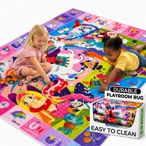 Baby Mat for Floor Play for Babies 6-12 Months - Super Soft ABC Play Mat for Toddlers 1-3