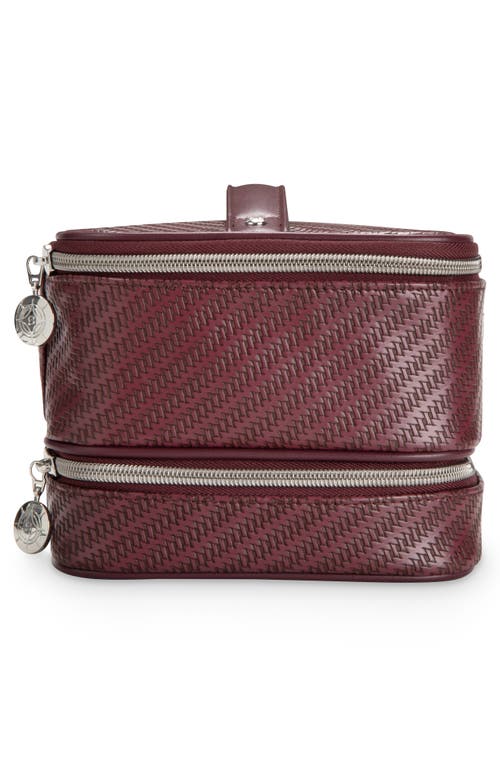 Stephanie Johnson Rosewood Ruby Royale Jenny Train Cosmetics Case In Purple