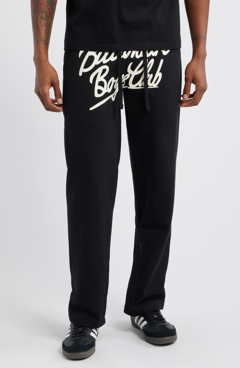 Billionaire Boys Club Logo Script Graphic Lounge Pants, Main, color, Black