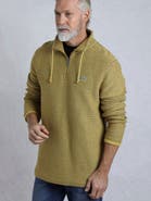 Weird Fish Cruiser 1/4 Zip Macaroni Sweatshirt