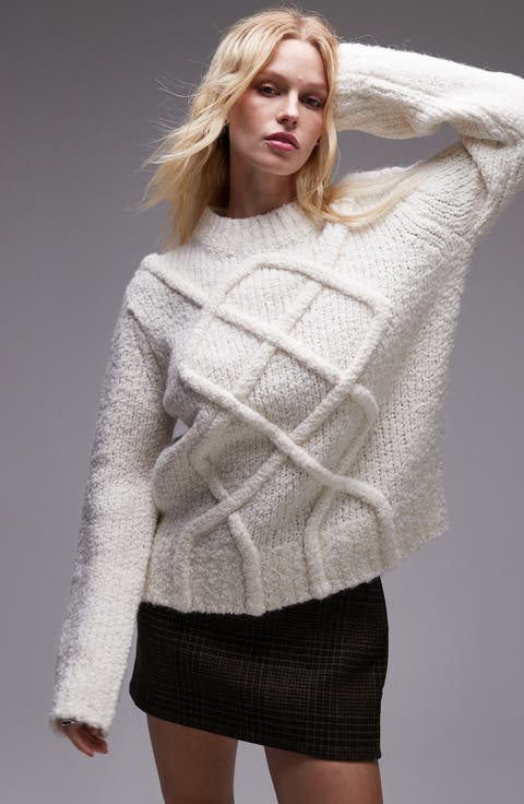 Women's Oversized Cable Knit & Fair Isle Sweaters | Nordstrom Women's Oversized Cable Knit & Fair Isle Sweaters | Nordstrom