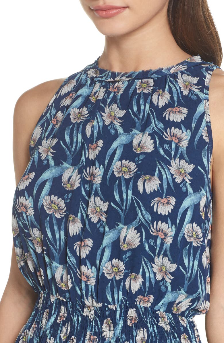 Chelsea28 Floral Smocked Waist Minidress, Alternate, color,