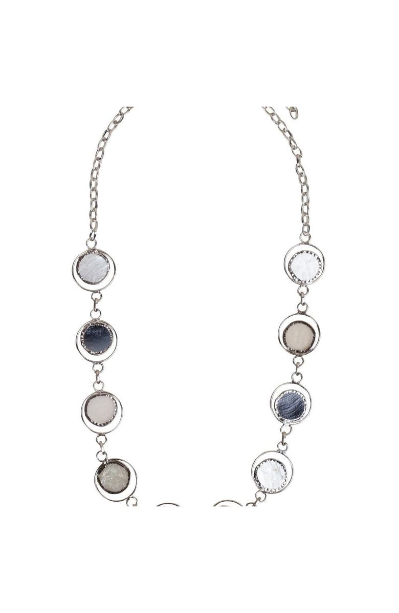 Ten Thousand Villages Moon Phase Necklace, Main, color,