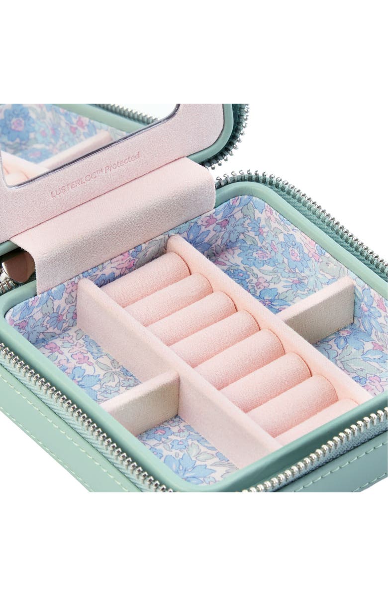 WOLF X LIBERTY Small Travel Zip Case, Alternate, color, Sage