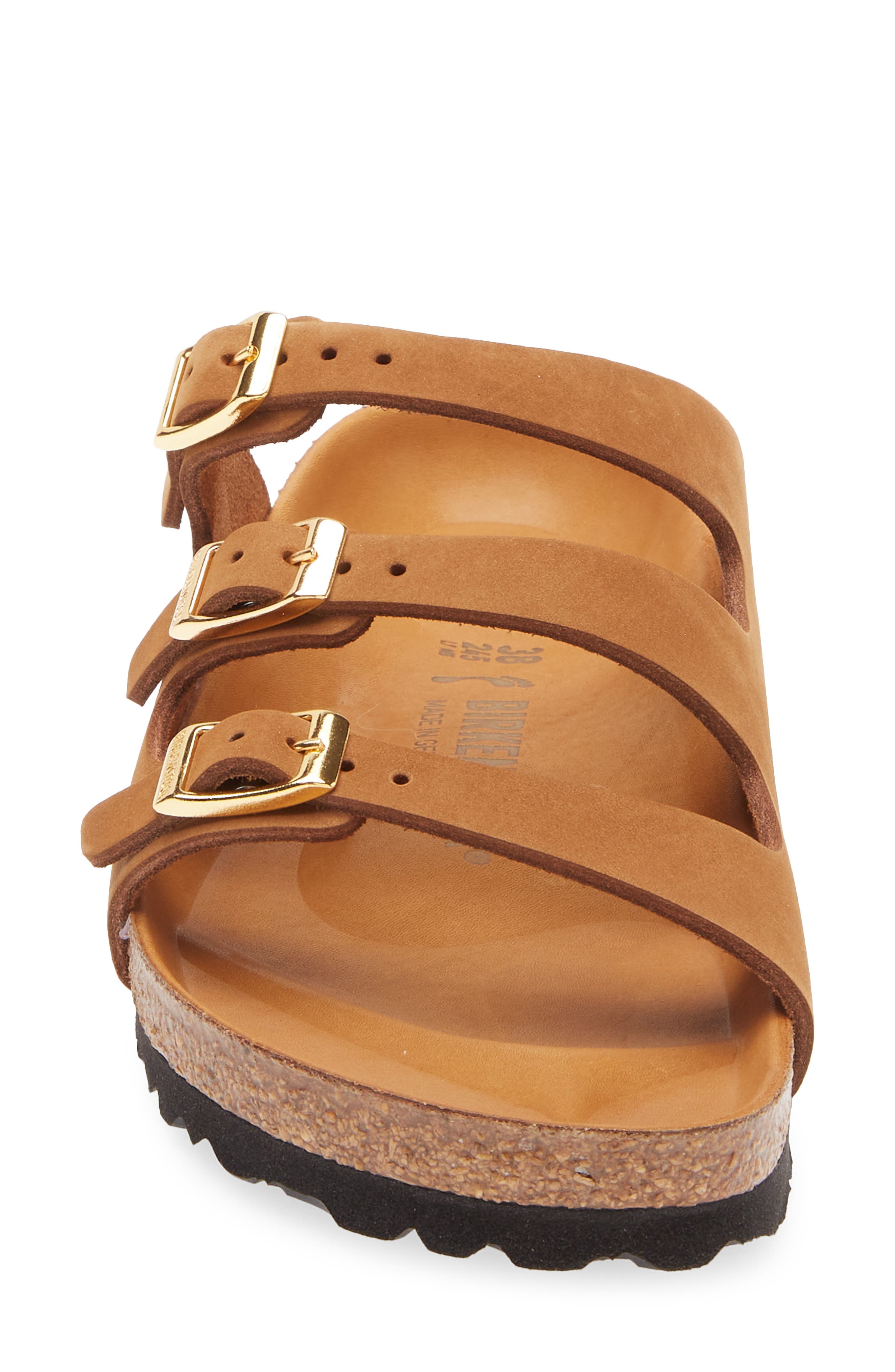 Birkenstock Florida Sandal, Alternate, color, Mink Nubuck