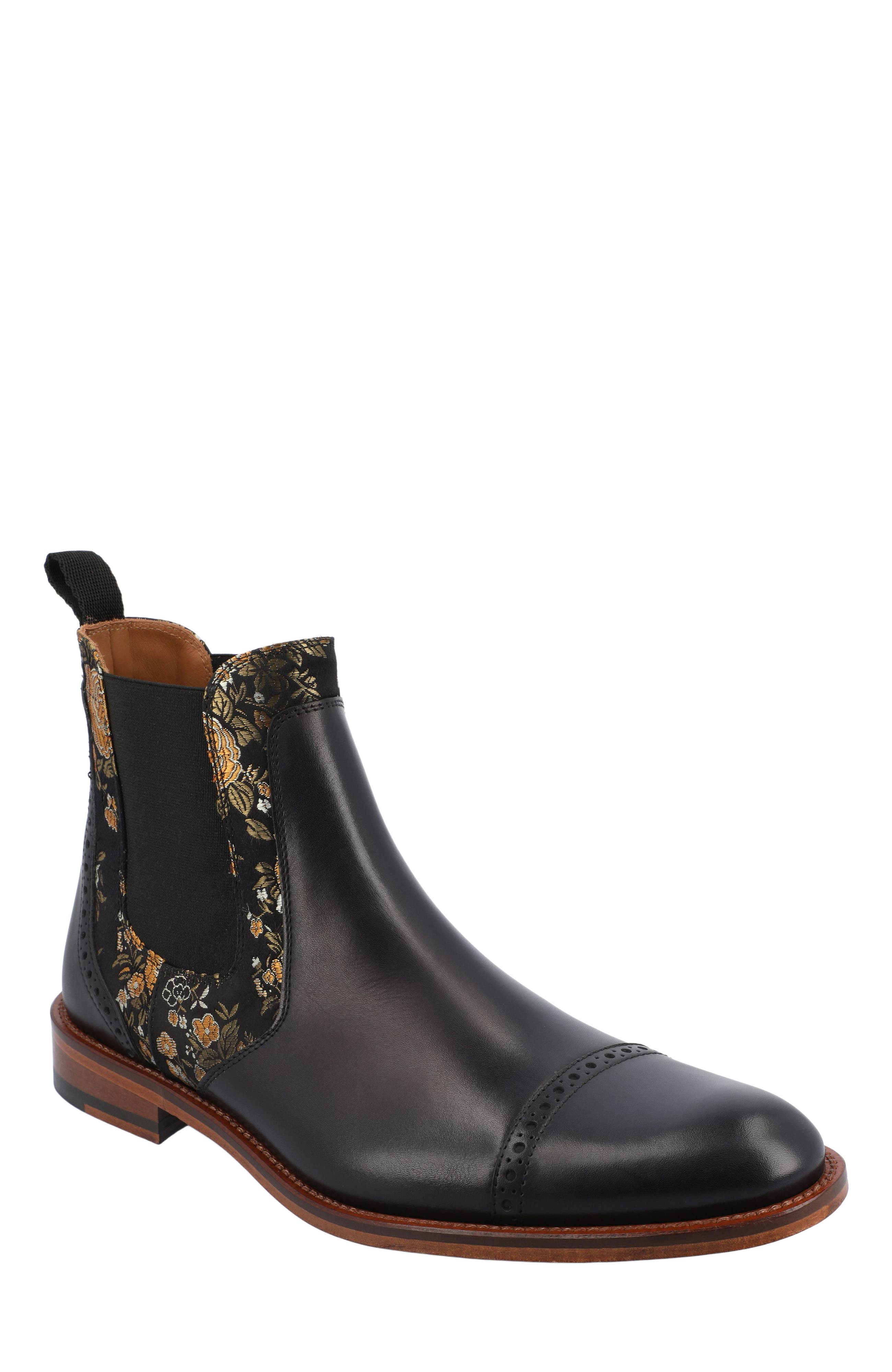 TAFT The Valencia Chelsea Boot, Main, color, Eden Noir