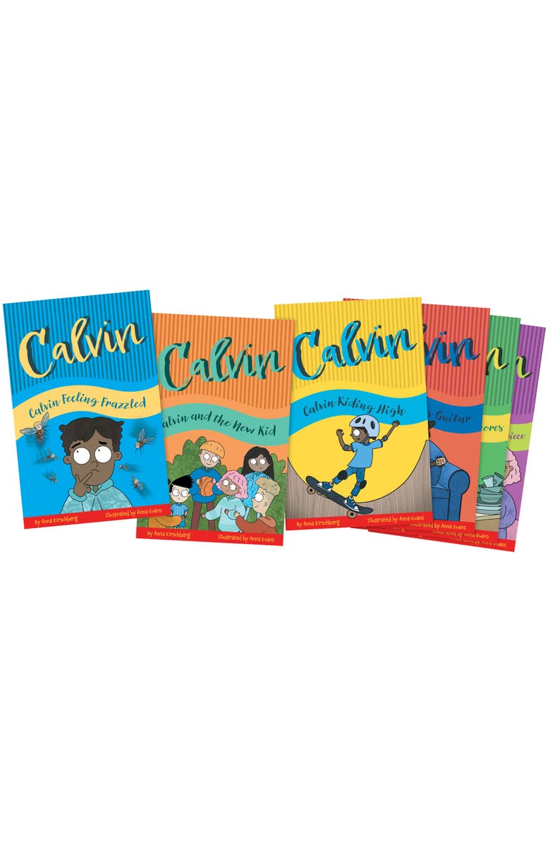 Beanstalk Books Calvin Decodable Chapter Book Set, 6 Books, Alternate, color, Multicolored