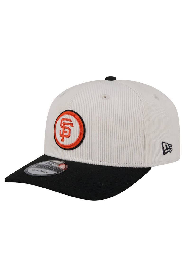 Men's New Era  Cream San Francisco Giants Loyal 9SEVENTY Adjustable Hat, Alternate, color, Cream