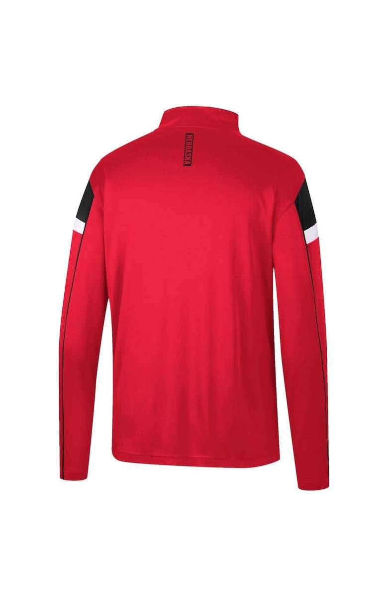 COLOSSEUM Men's Colosseum Scarlet Nebraska Huskers Golf Match Quarter-Zip Windshirt, Alternate, color, 