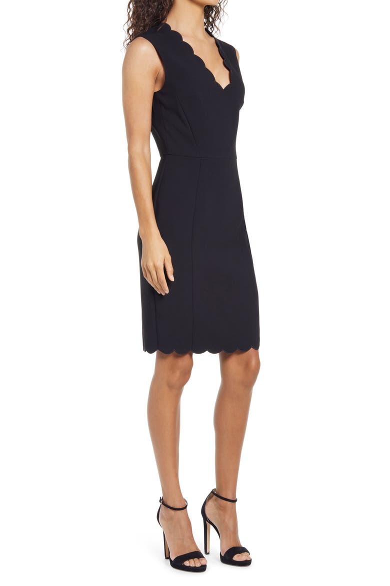 Whisper Ruth Sheath Dress, Alternate, color, BLACK