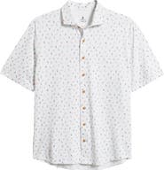johnnie-O Shortboard Knit Short Sleeve Button-Up Shirt