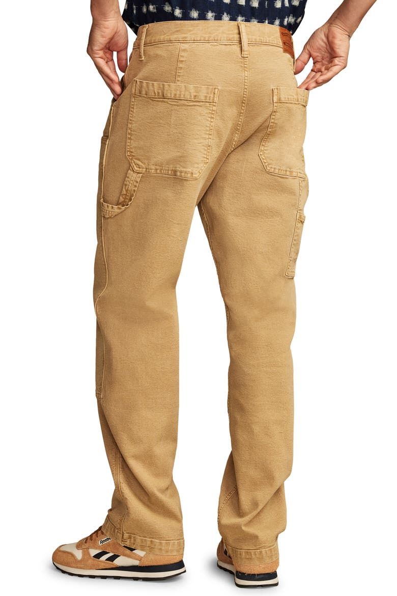 Stretch Cotton Utility Pants, Alternate, color, GOLDENROD