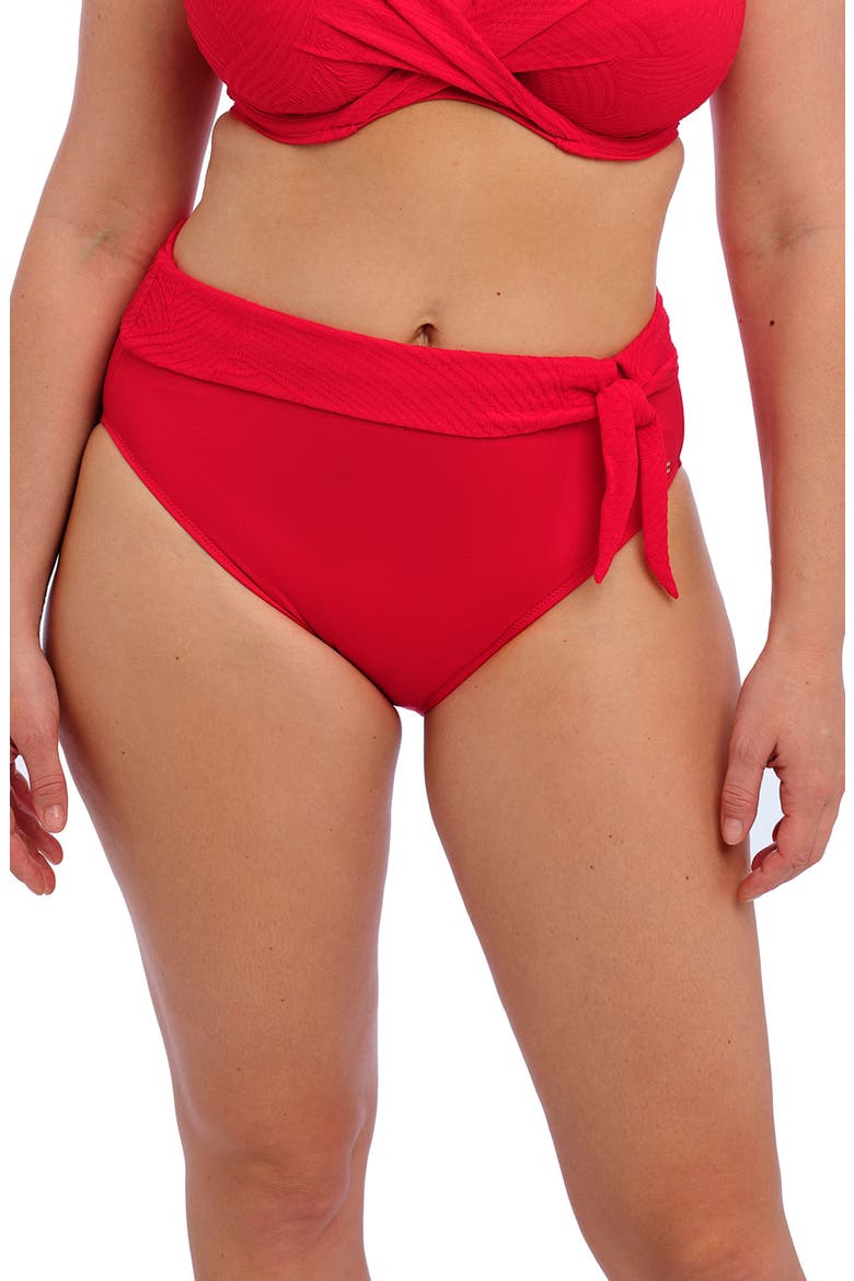 Ottawa High Waist Bikini Bottoms, Main, color, RADIANT RED