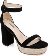 L'AGENCE Avia Ankle Strap Platform Sandal