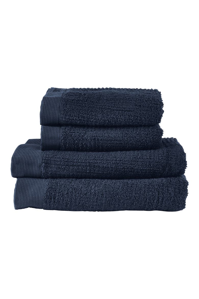 Classic Set of 2 Bath Towels, Main, color, DARK BLUE