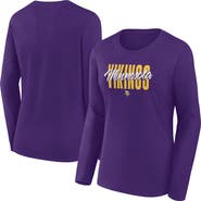 FANATICS Women's Fanatics Purple Minnesota Vikings Long Sleeve Scoop Neck T-Shirt