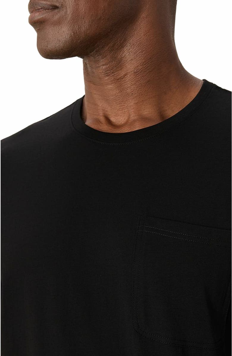Pact Organic Cotton Softspun Pocket Crew Tee, Alternate, color, Black