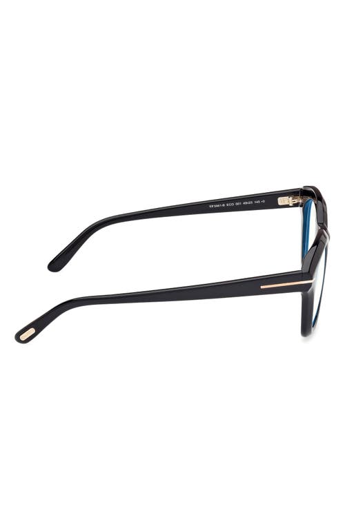 Tom Ford 49mm Square Blue Light Blocking Optical Glasses