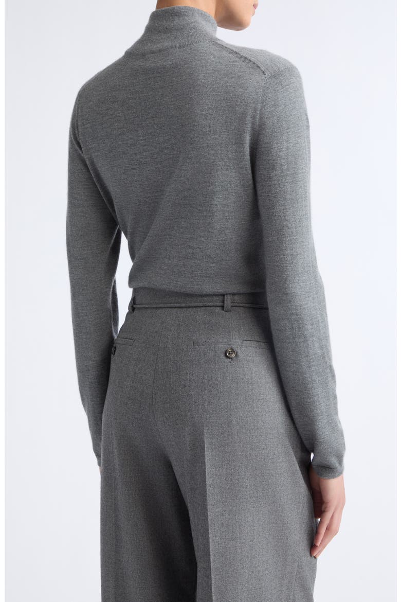 Mock Neck Long Sleeve Sweater, Alternate, color, MEDIUM GREY