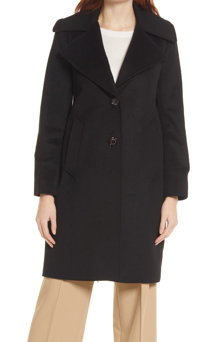 Sam Edelman Women's Notch Collar Textured Coat, Alternate, color,